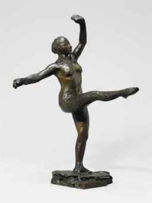 "Danseuse, Position De Quatrième Devant Sur La Jambe Gauche" Edgar Degas